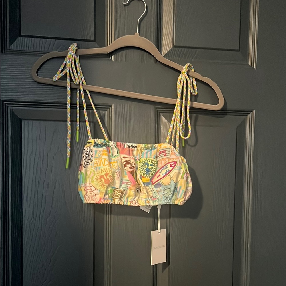 Zimmermann Cream Crop Top
